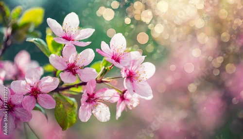 pink spring flowers and bokeh © Wendy