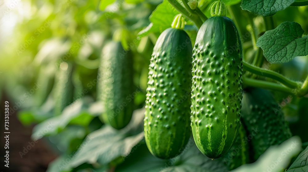 Fresh Green Cucumbers Fresh Green Cucumbers