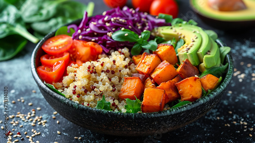 Fresh Vegan Salad Bowl