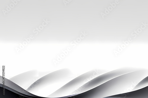 Shiny white gray wave lines, light lines and technology background, energy and digital concept for technology business template. Vector illustration.