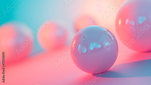 Group of Balls on Table