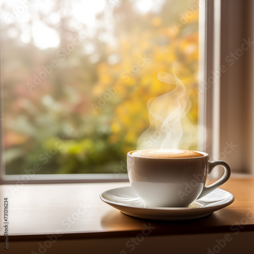 A warm cup of coffee