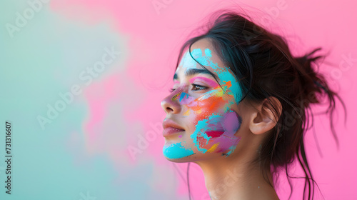 Woman With Face Paint