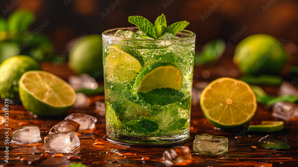 Fototapeta premium Refreshing Mojito Cocktail