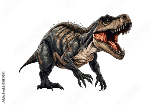 t-rex isolated vector style with transparent background illustration