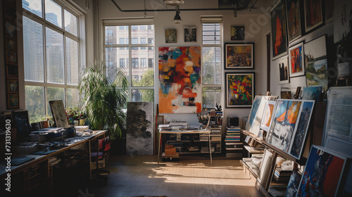 A Room Filled With Art and Paintings © DCoDesign