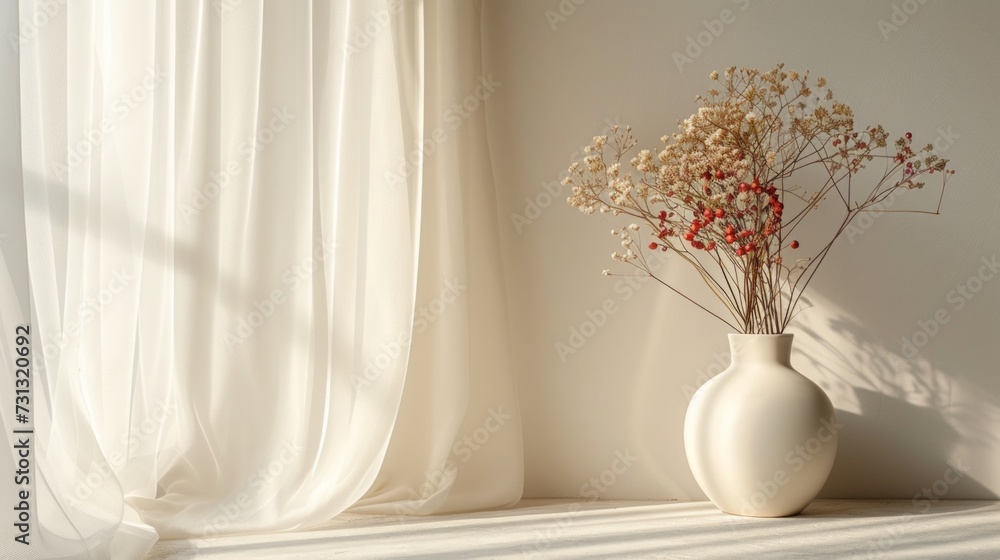 Quiet elegance in a minimalist space, marking the significance of Labor Day Quiet elegance in a minimalist space, marking the significance of Labor Day