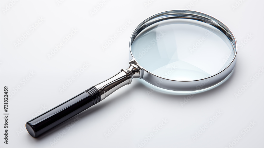 Magnifying glass on the white background, isolated Magnifying glass on the white background, isolated