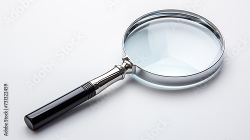 Magnifying glass on the white background, isolated