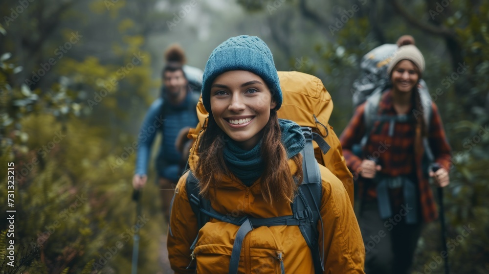 Gleeful adventurers trek through dense forests, encountering wildlife and pristine natural beauty. Gleeful adventurers trek through dense forests, encountering wildlife and pristine natural beauty.