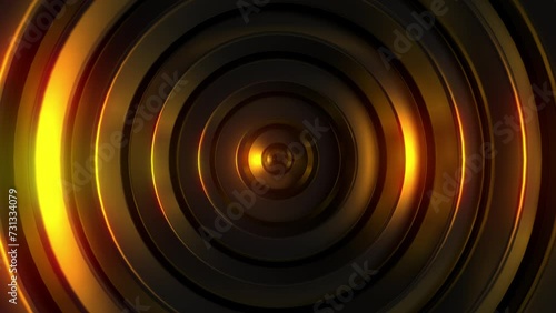 4K Radial Gold Background