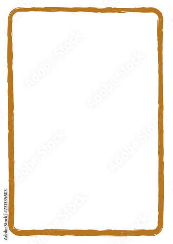  frame with rounded corners , vector Grunge square border, grunge frame for yor text and photo, on white background.