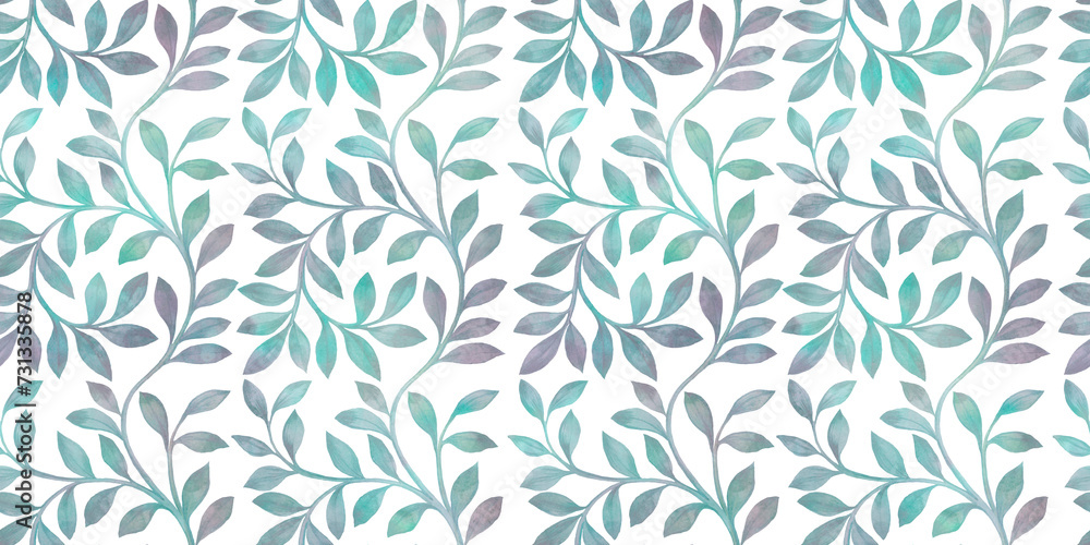 watercolor flowers on white background, seamless botanical pattern watercolor flowers on white background, seamless botanical pattern