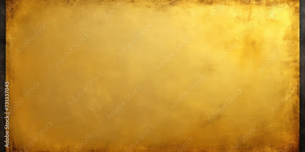 blank frame in Gold backdrop with Gold wall, in the style of dark gray