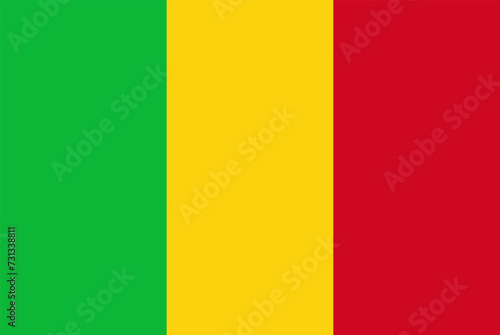 National mali flag photo