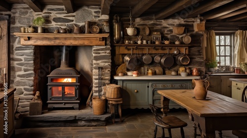 Cozy Rustic Farmhouse Kitchen - A Blend of Tradition and Comfort