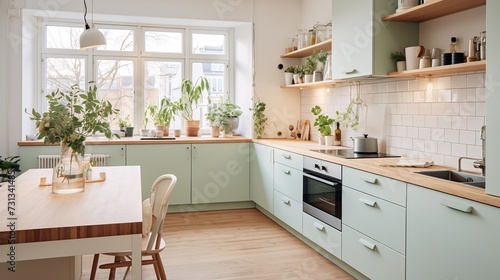 Eco-Friendly Scandinavian Kitchen: Minimalist Design with Sustainable Touches