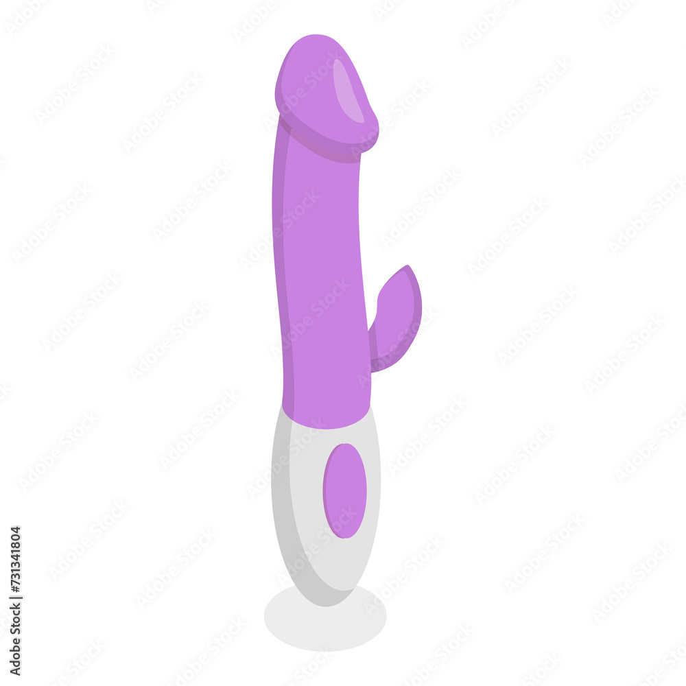 3D Isometric Flat Illustration of Sex Toys. Item 1 3D Isometric Flat Illustration of Sex Toys. Item 1