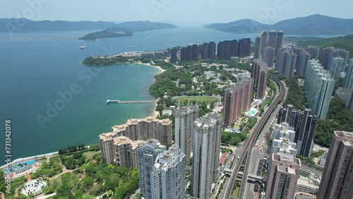 Wu Kai Sha Ma On Shan Sai Kung Shap Sze Heung Countryside, a seaside housing residential property development rural Land Formation and Roads Widening construction  project in Shatin Hong Kong Kowloon  photo