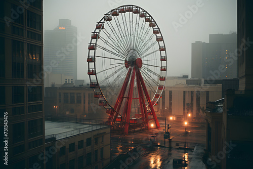 ferris wheel, amusement park, massive ferris wheel