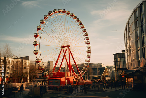 ferris wheel, amusement park, massive ferris wheel