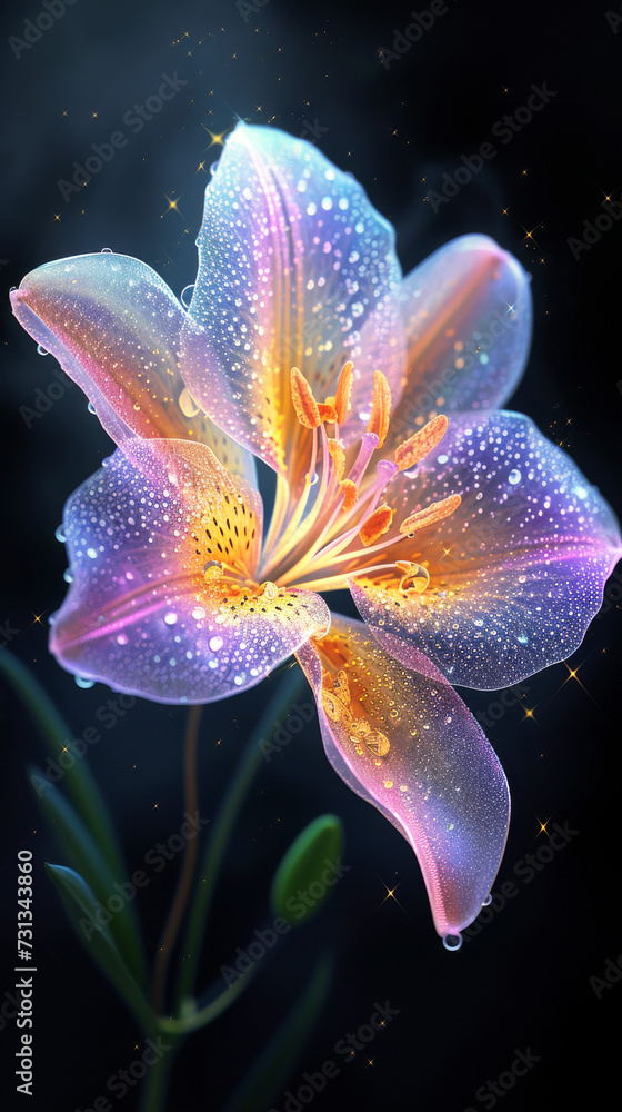 Magic Purple Lily Flower, Background Image for Cellphone, Mobile Phone, Ios, Android Magic Purple Lily Flower, Background Image for Cellphone, Mobile Phone, Ios, Android