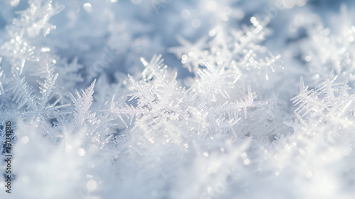 A mesmerizing icy frost texture that showcases delicate crystals, forming a seamless wintry surface. This enchanting image captures the essence of pure winter magic, perfect for adding a tou