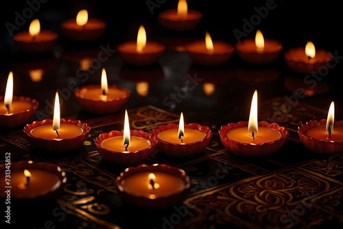 burning candles in the dark © zaroosh