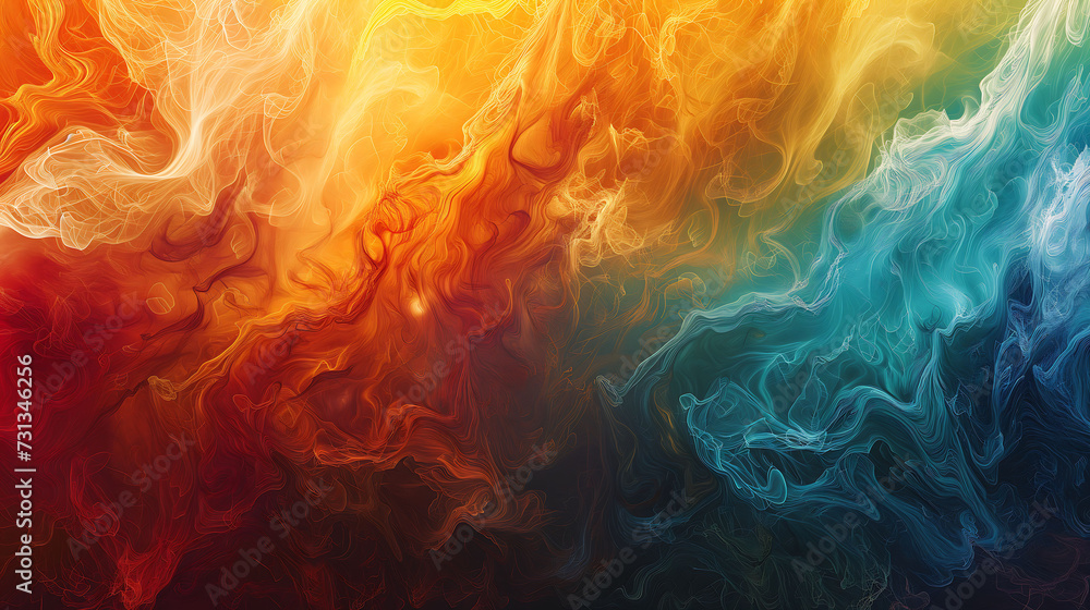 Abstract Background Rainbow Smoke Clouds Abstract Background Rainbow Smoke Clouds