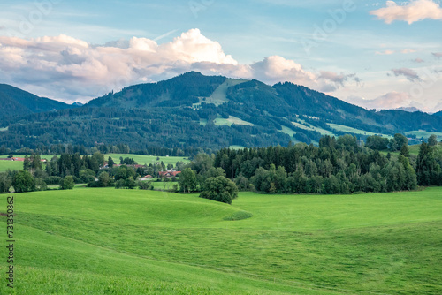 Green landscape in Allgovia, Germany photo