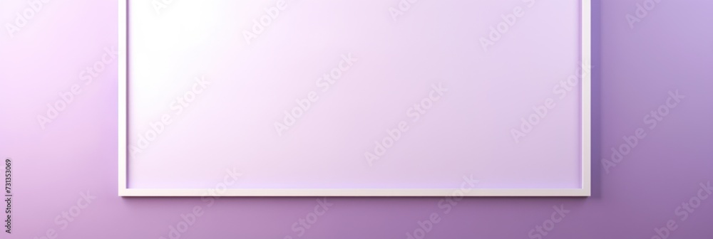 blank frame in Lilac backdrop with Lilac wall