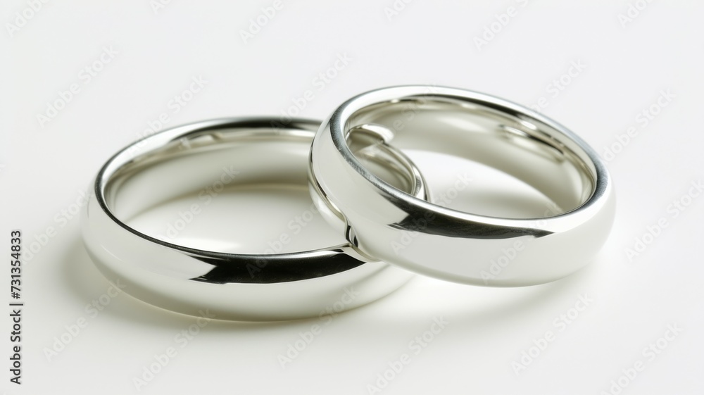 wedding rings on white background wedding rings on white background