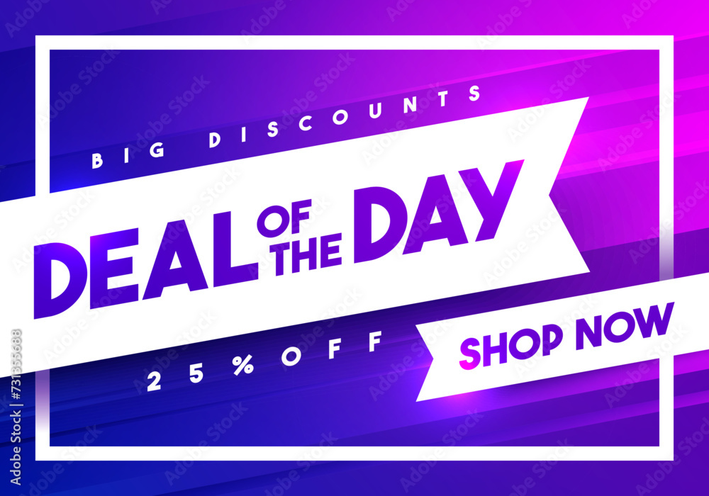 Colorful Deal Of The Day Banner
