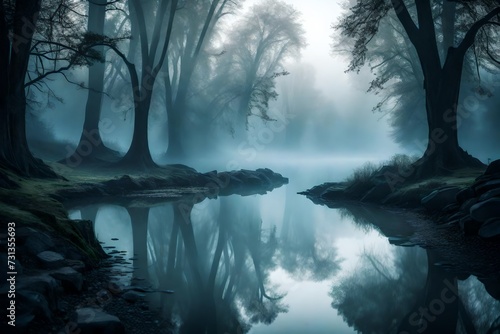 fog over the river © Shahla