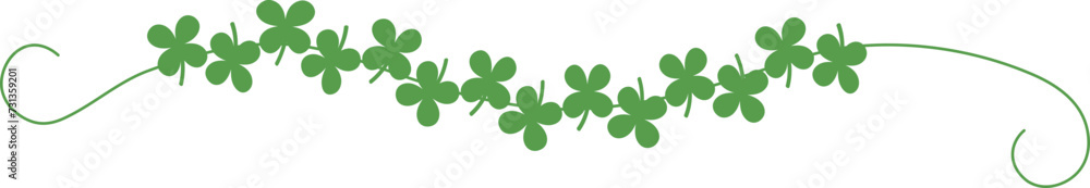 Clover Leaves Border for St Patricks Day