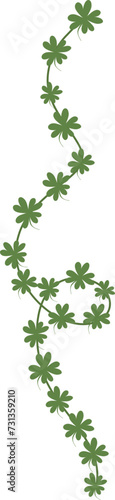 Clover Leaves Hanging String Border for St Patricks Day © Mystikal Forest