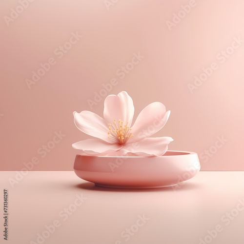 Serene Lotus Flower Illustration