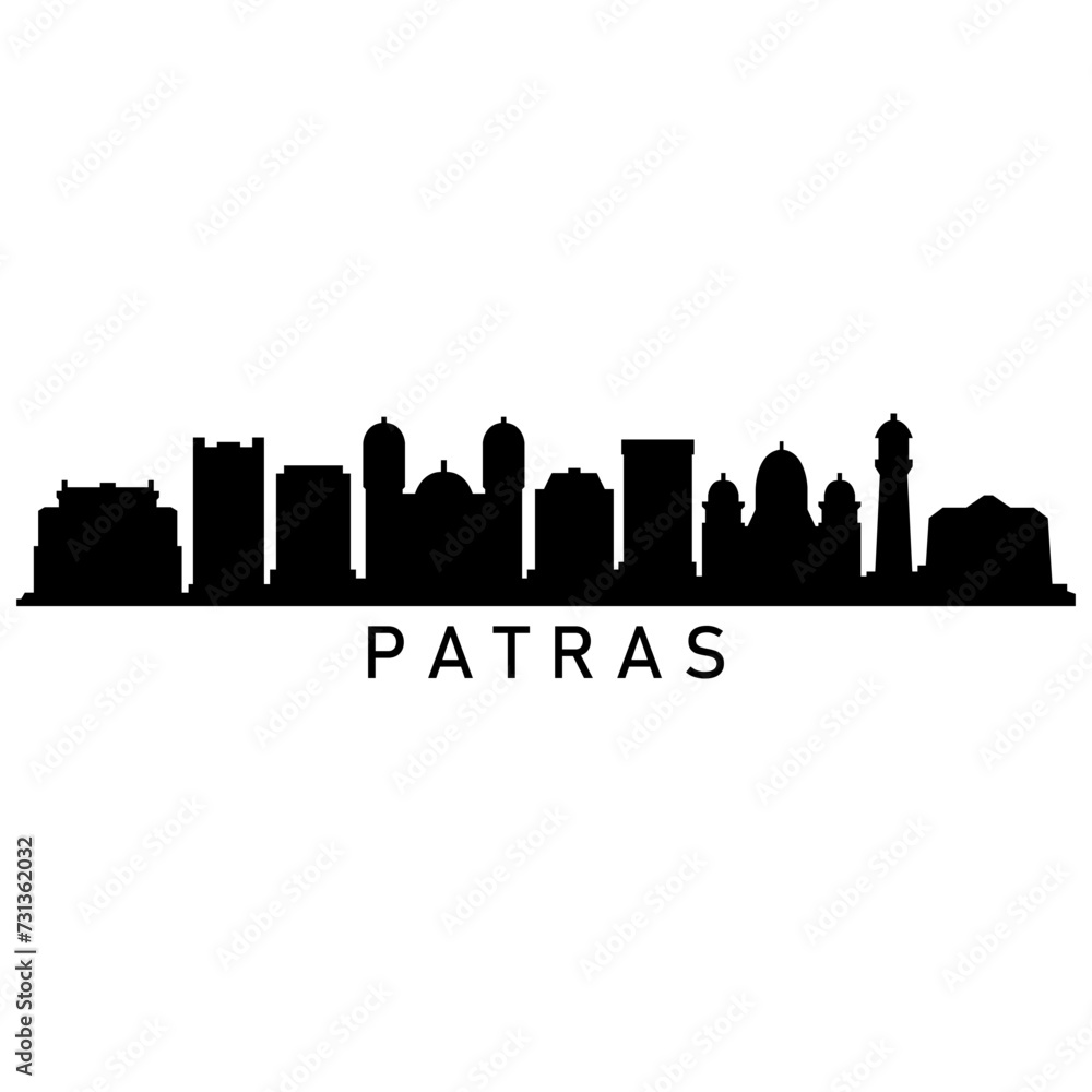 Naklejka premium Patras skyline