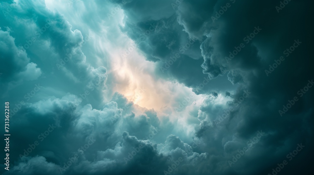 Storm clouds on grey sky Storm clouds on grey sky