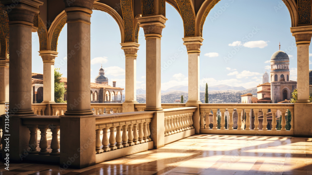 Fototapeta premium Photorealistic image of historical and architectural beauty