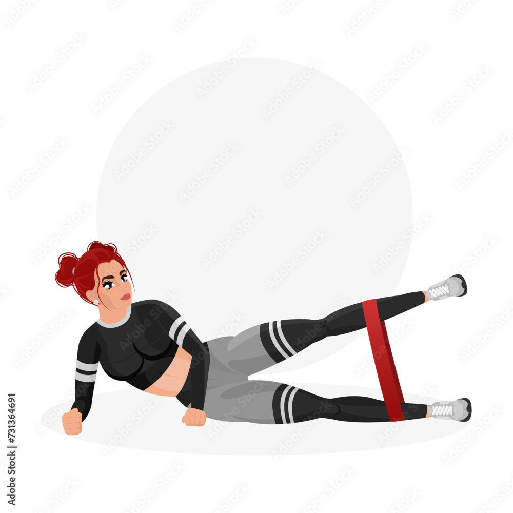 Illustration of a beautiful athletic girl working out in the gym. Fitness girl. Sports girl. Illustration of a beautiful athletic girl working out in the gym. Fitness girl. Sports girl.