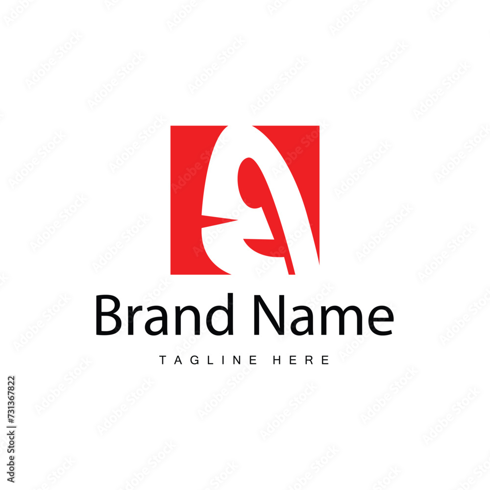 Letter a logo with simple style. Illustration of a luxury product brand template Letter a logo with simple style. Illustration of a luxury product brand template