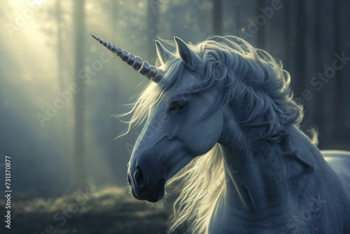 unicorn with a horn and a magic