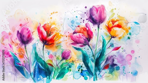 a background full of colorful flowers