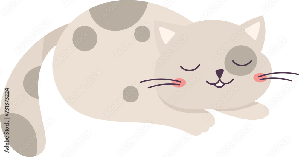 Fototapeta premium Sleeping Cat Pet