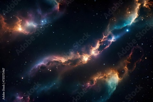 background with stars and nebula