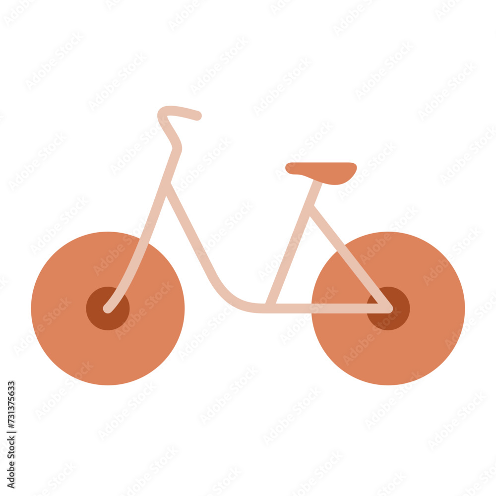 Bicycle icon in filled, thin line, outline and stroke style. Bicycle icon in filled, thin line, outline and stroke style.