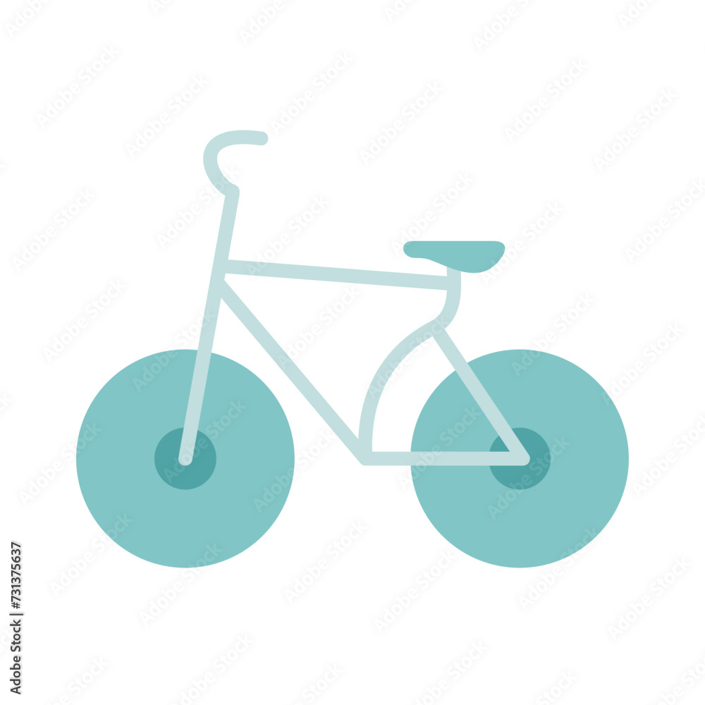 Bicycle icon in filled, thin line, outline and stroke style. Bicycle icon in filled, thin line, outline and stroke style.