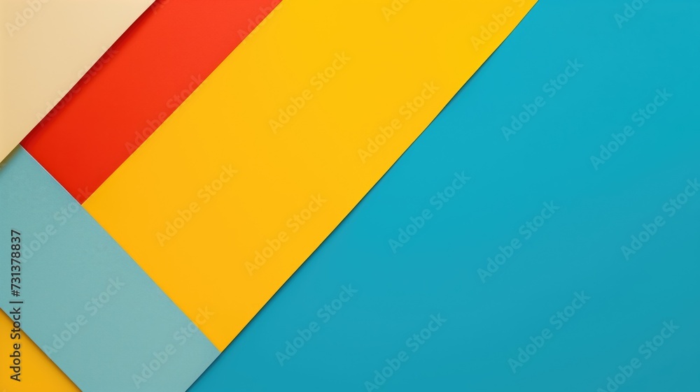 Bright colored blocks in geometric arrangement on a background Bright colored blocks in geometric arrangement on a background