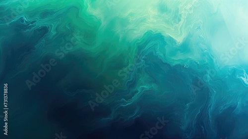 Flowing aqua and teal marble ink texture with fluid patterns